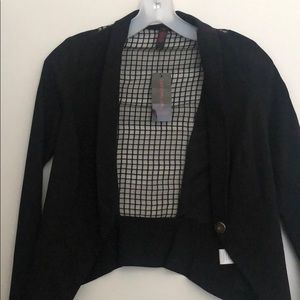 Black blazer with back pattern